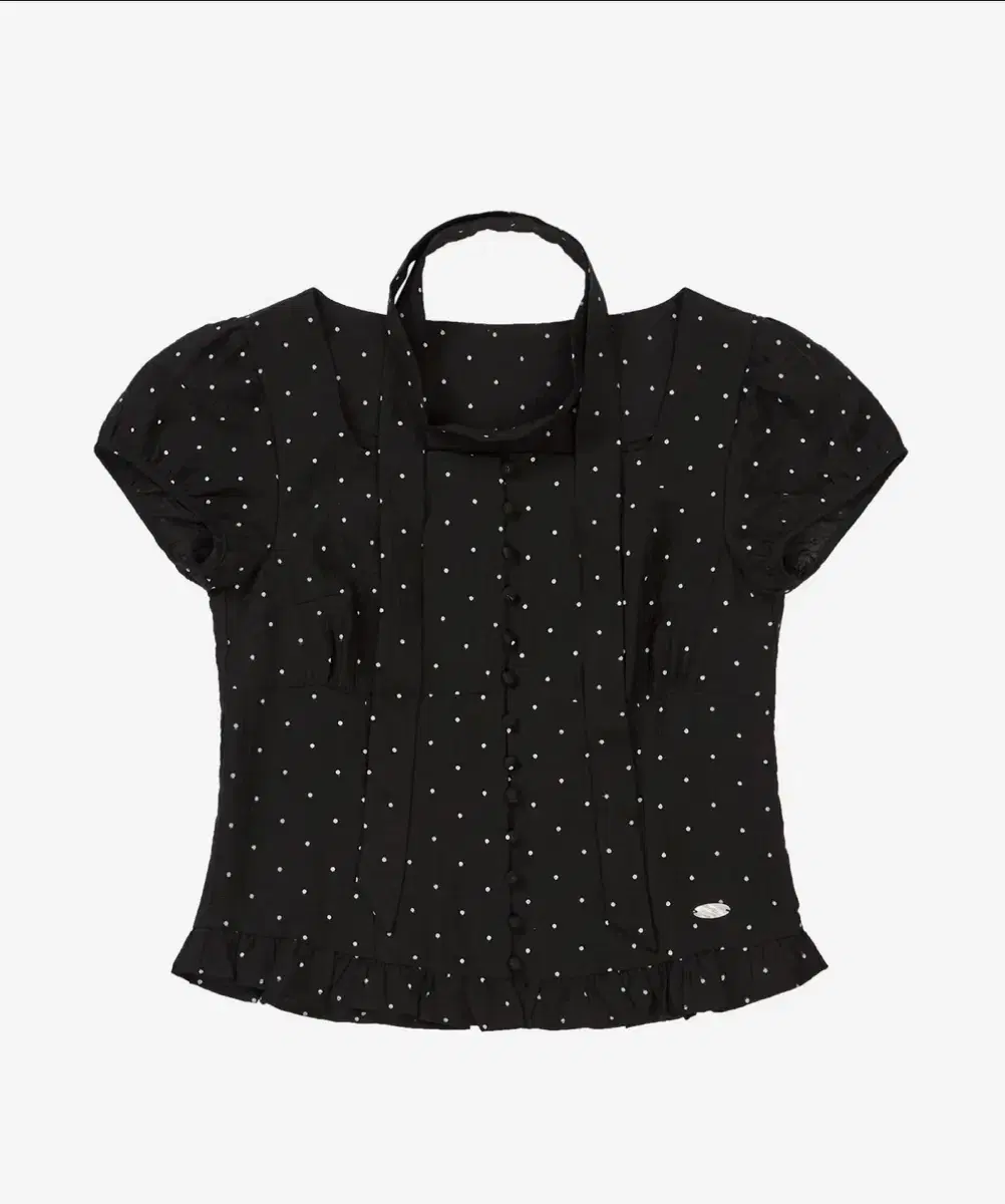 더바넷 Helen Logo Jacquard Knit Top_Navy | 브랜드 중고거래 플랫폼